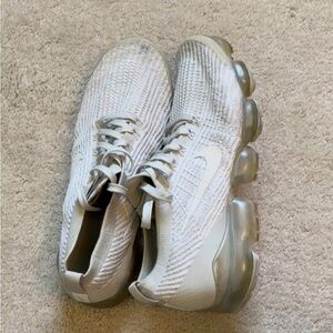 Nike White Athletic Shoes with Futuristic Sole